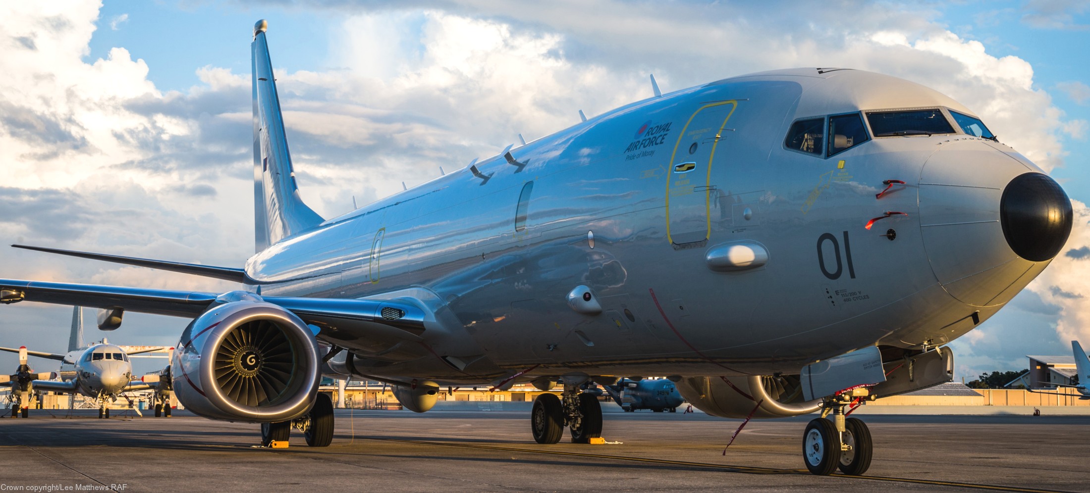 boeing poseidon mra1 maritime patrol reconnaissance aircraft royal air force zp801 25 lossiemouth