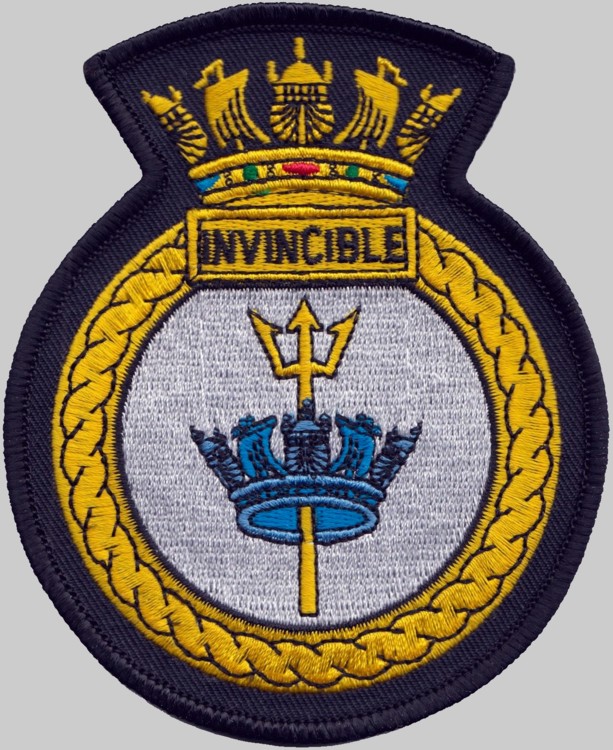 r-05 hms invincible insignia crest patch badge r05 aircraft carrier royal navy 02p