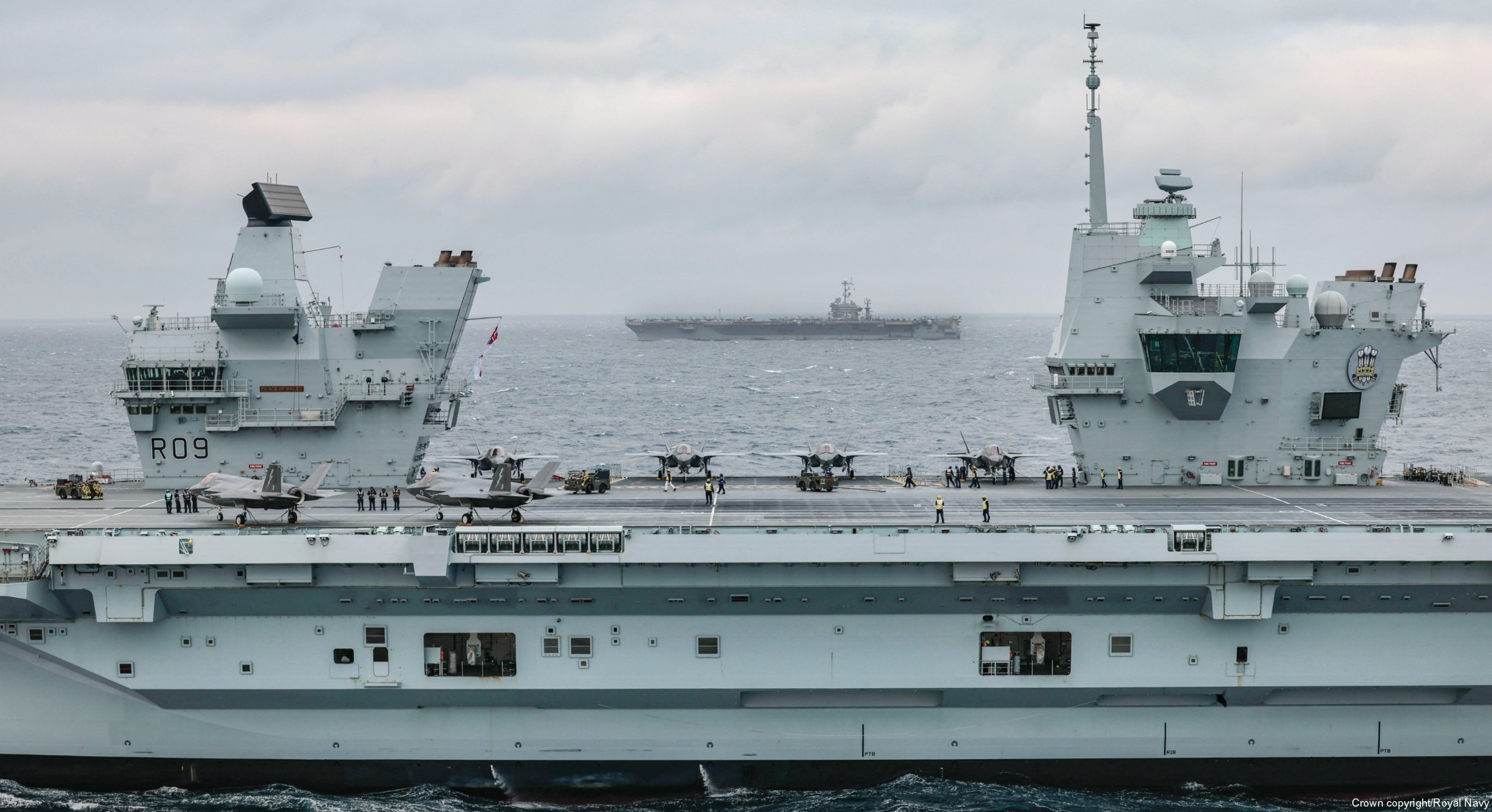 hms prince of wales r09 aircraft carrier royal navy nato steadfast defender 54