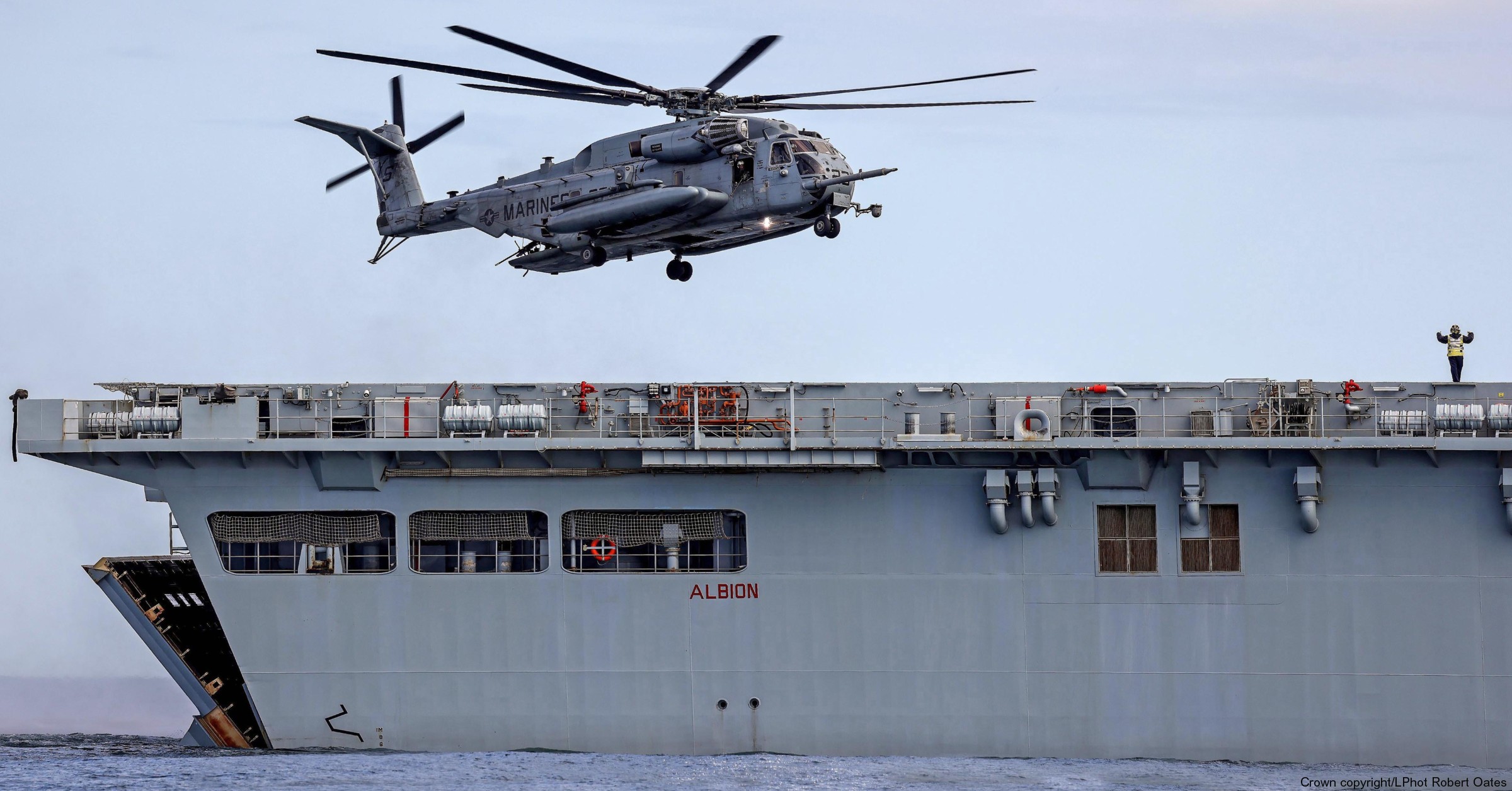 l14 hms albion amphibious transport dock assault ship landing platform lpd royal navy 24 helicopter