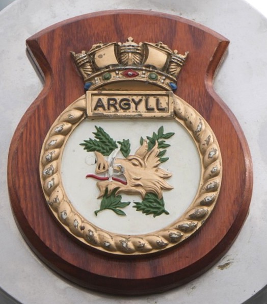 f-231 hms argyll insignia crest patch badge plaque type 23 duke class frigate royal navy 07