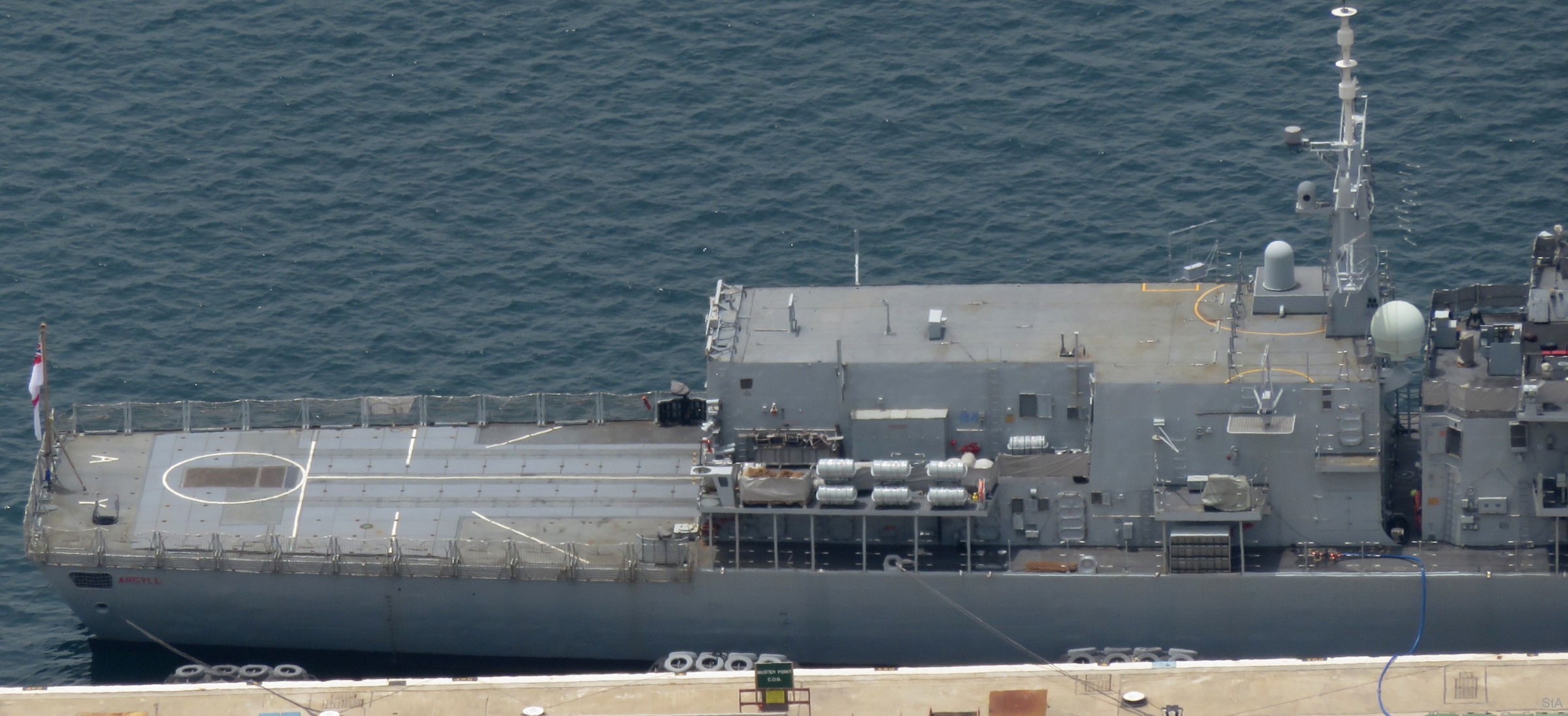 f-231 hms argyll type 23 duke class frigate royal navy 26 gibraltar 2018