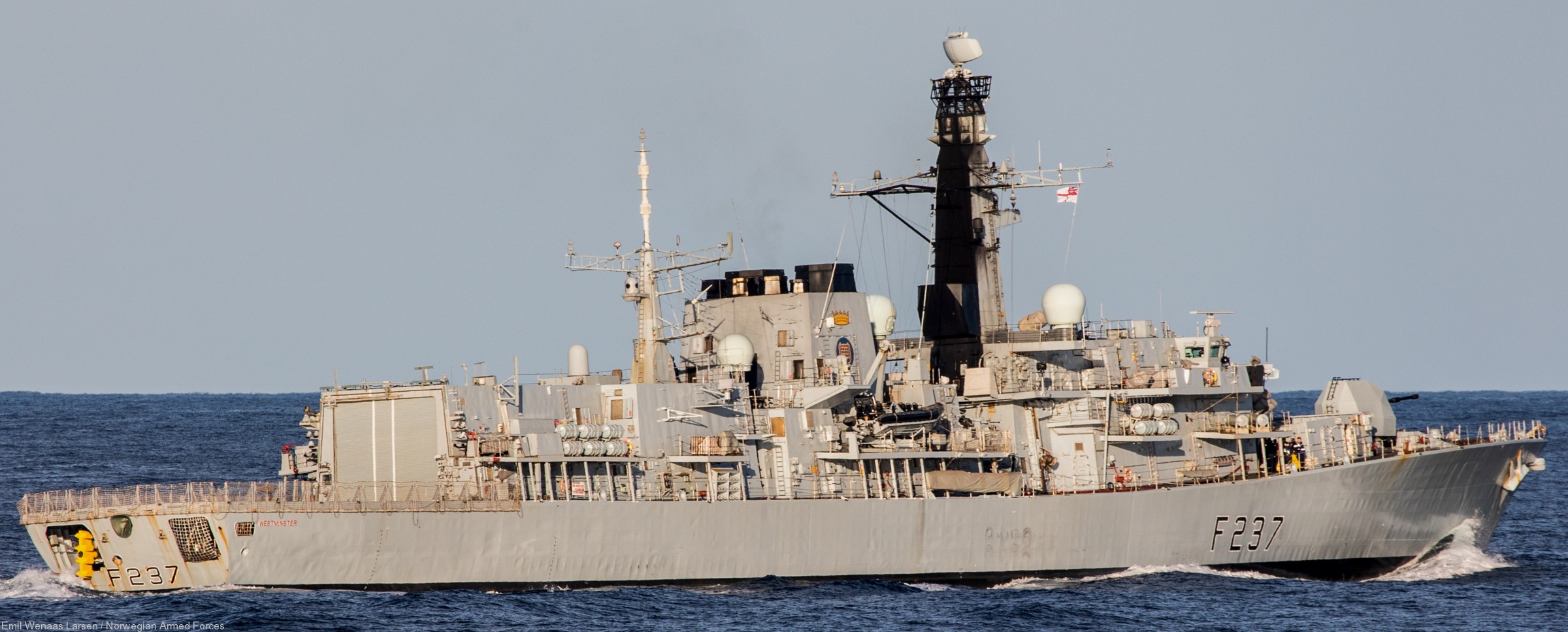 f-237 hms westminster type 23 duke class guided missile frigate ffg royal navy 24