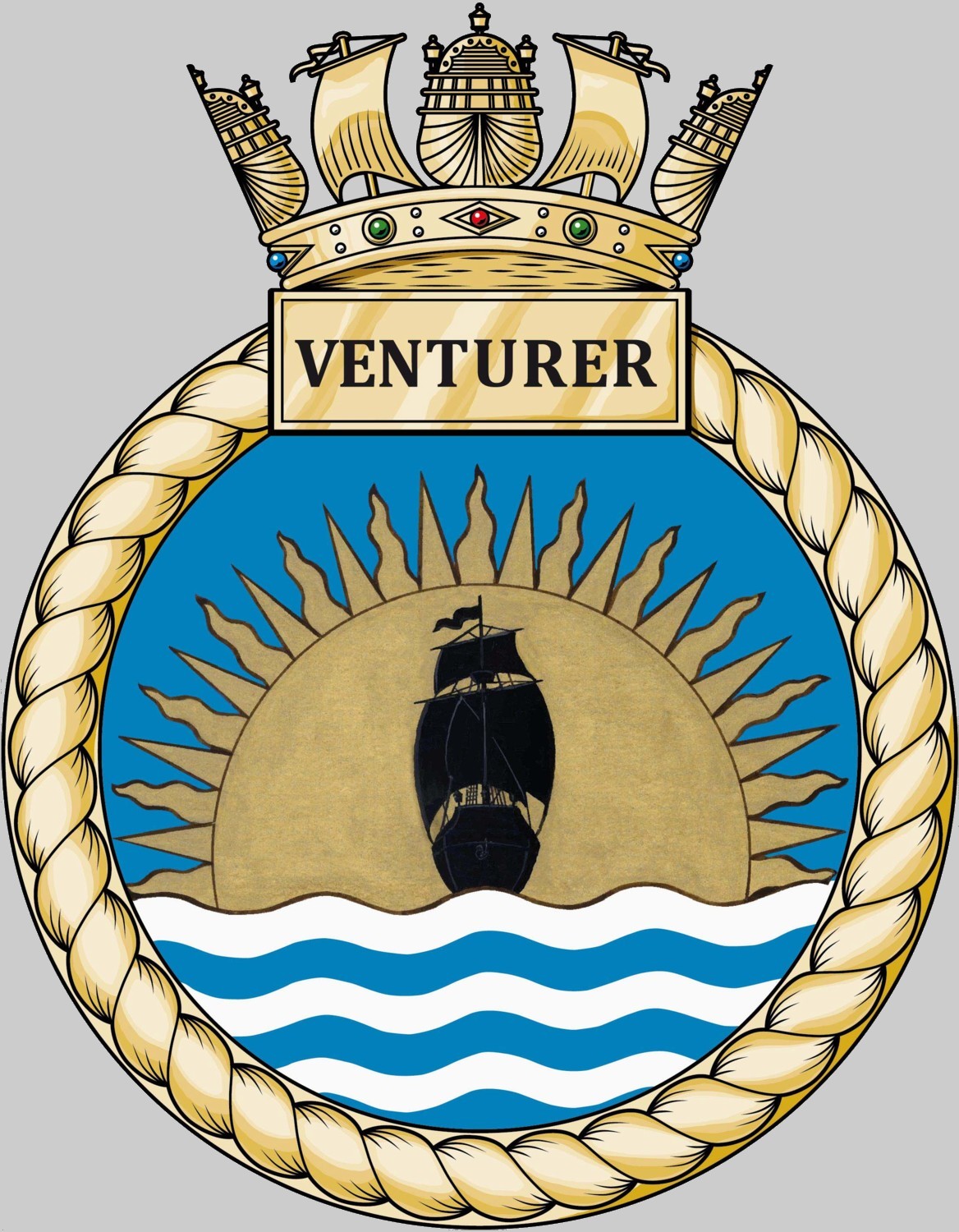 hms venturer crest insignia patch type 31 inspiration class frigate royal navy