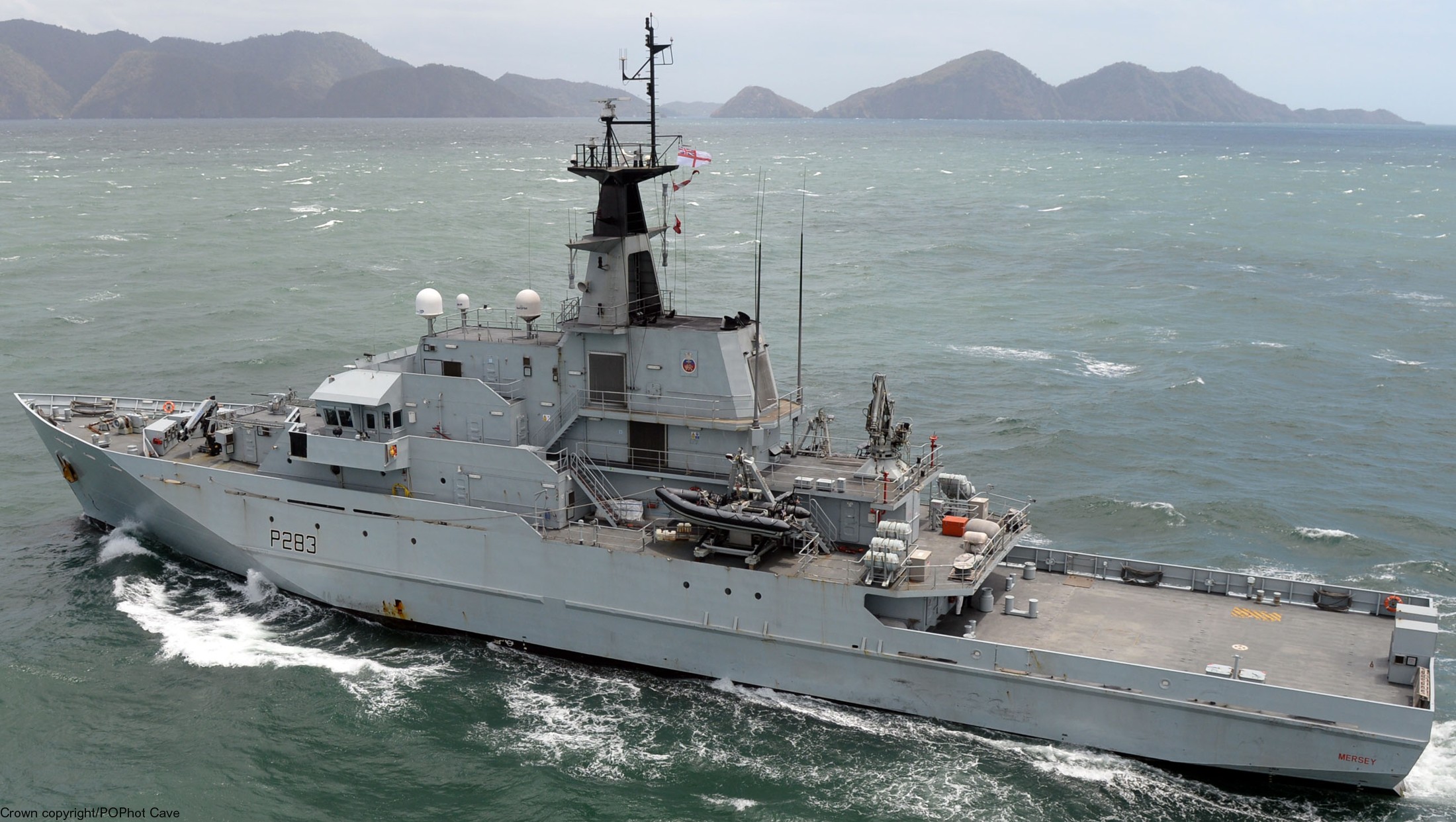 p283 hms mersey river class offshore patrol vessel opv royal navy 41x vosper thornycroft