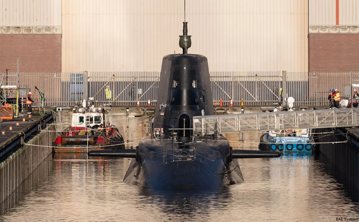 s124 hms agamemnon astute class attack submarine royal navy launch 2024 04