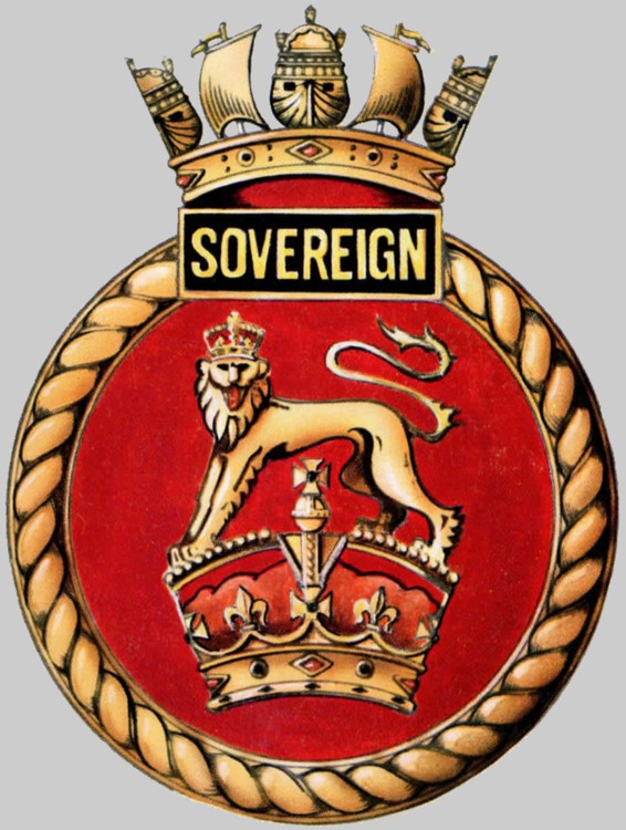 s108 hms sovereign insignia crest patch badge swiftsure class attack submarine ssn royal navy 02c