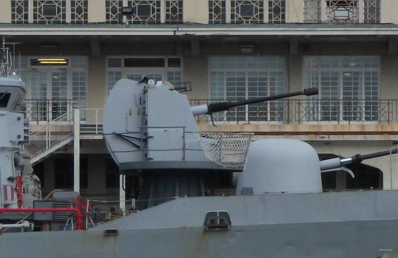 Oto Melara 76mm/62 caliber allargato gun Cassiopea class OPV