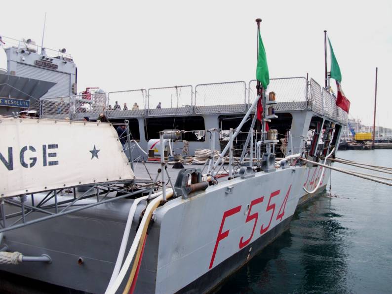 F-554 ITS Nave Sfinge and P-403 ITS Nave Spica Trieste Italy October 2011