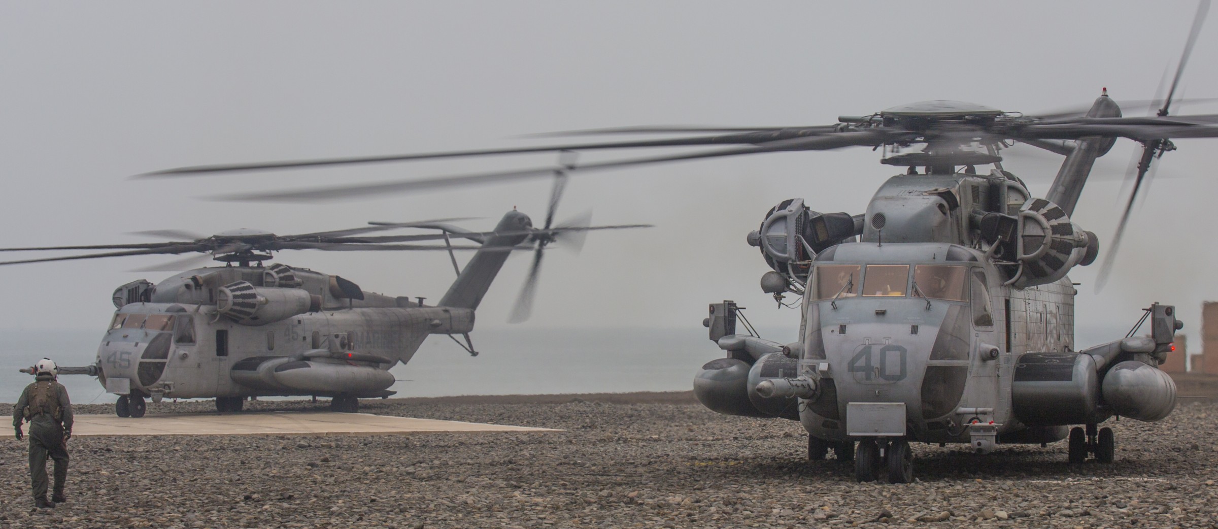 hmh-361 flying tigers marine heavy helicopter squadron sikorsky ch-53e super stallion usmc ancon peru 99