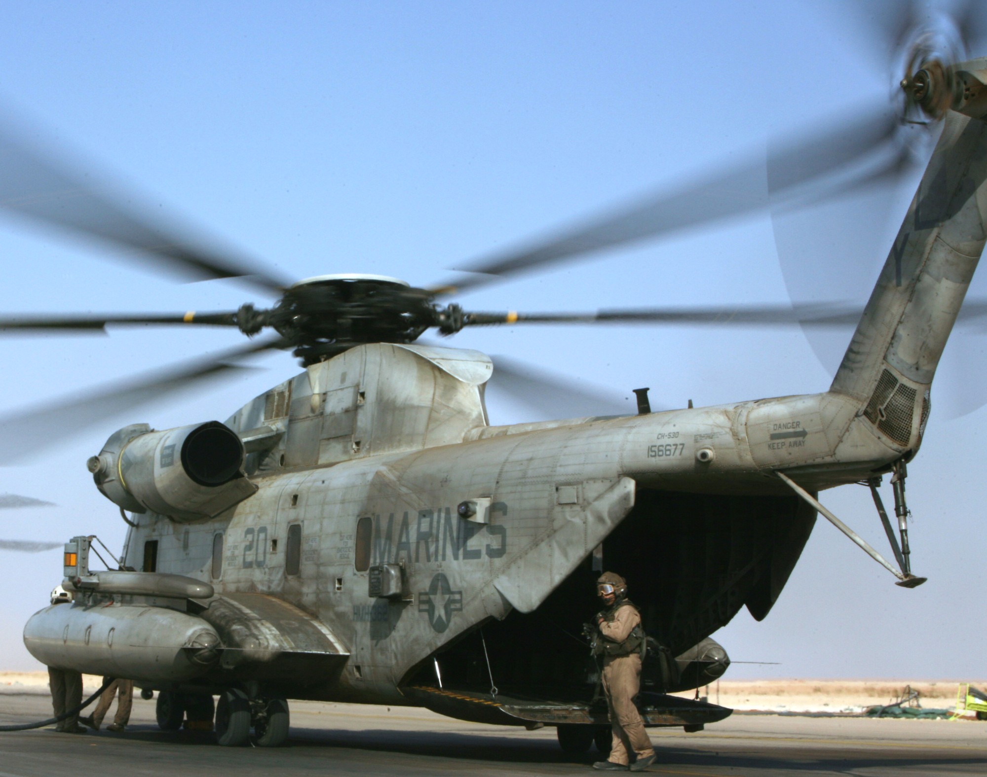 hmh-362 ugly angels marine heavy helicopter squadron usmc sikorsky ch-53d sea stallion al asad air base iraq 2007