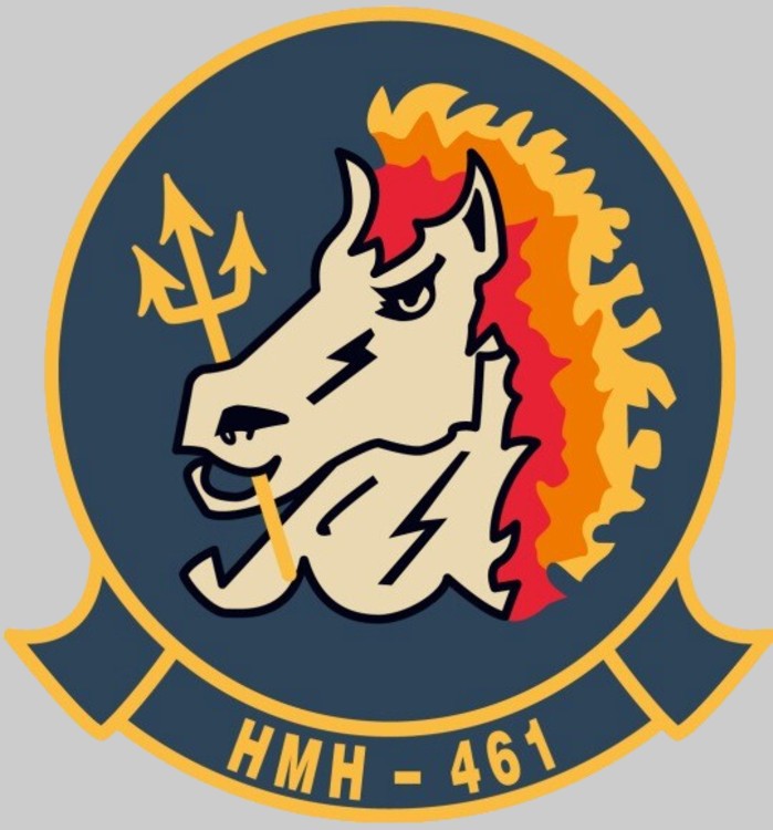 hmh-461 ironhorse insignia crest patch badge ch-53k king stallion marine heavy helicopter squadron 02x