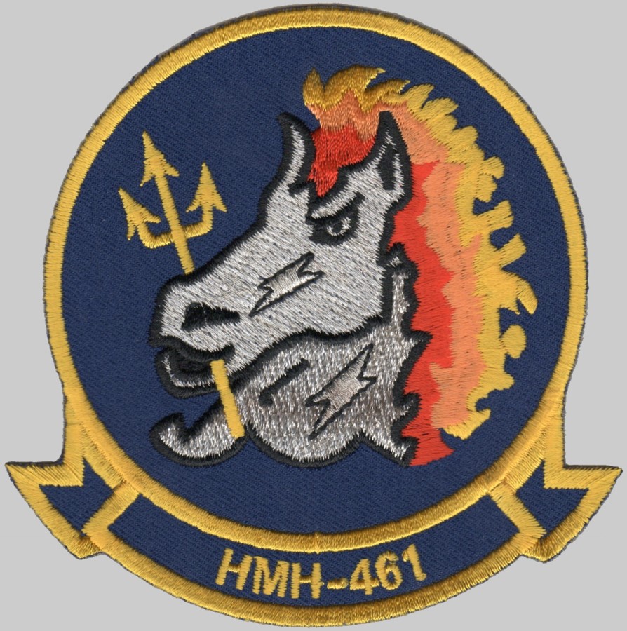 hmh-461 ironhorse insignia crest patch badge ch-53k king stallion marine heavy helicopter squadron usmc 02p