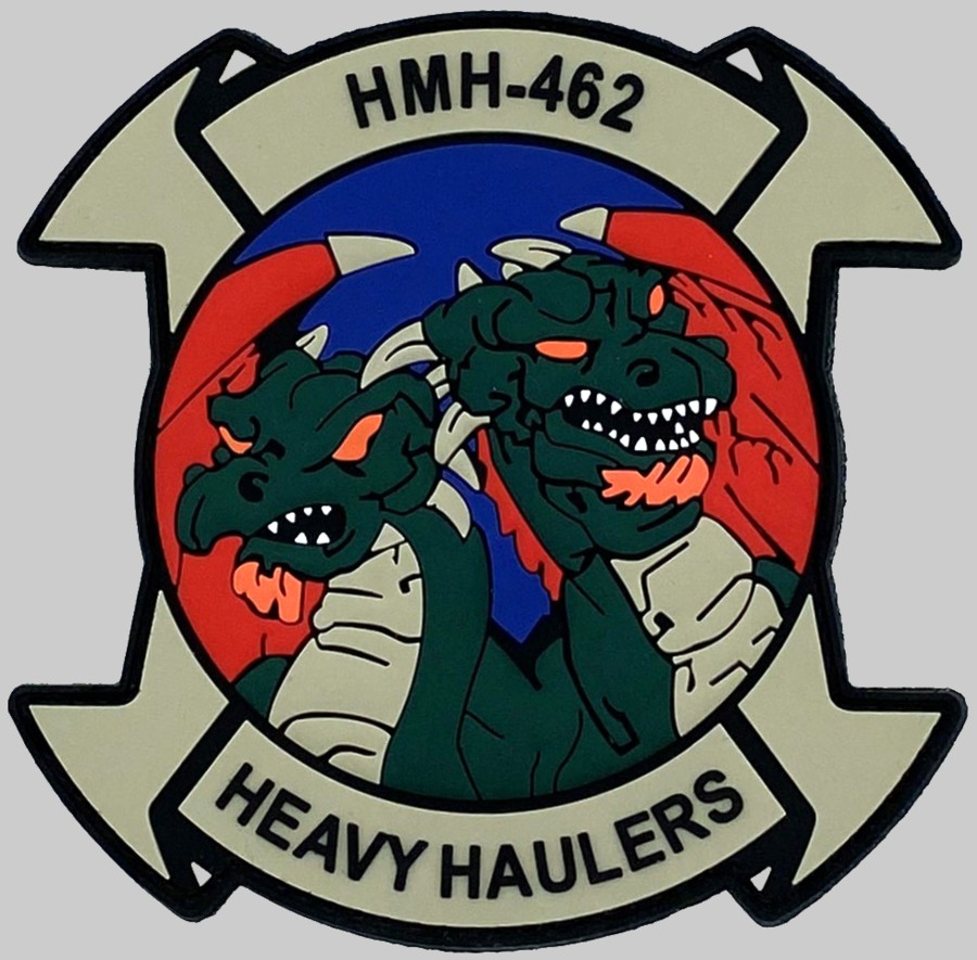 hmh-462 heavy haulers insignia crest patch badge ch-53e super stallion marine heavy helicopter squadron usmc 03c