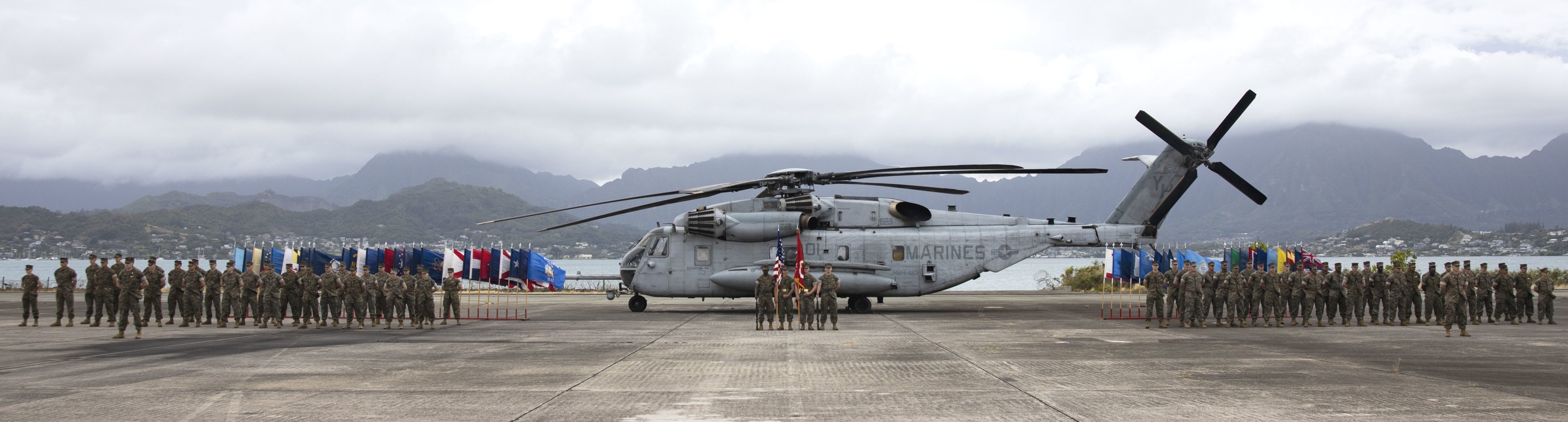 hmh-463 pegasus ch-53e super stallion marine heavy helicopter squadron deactivation ceremony mcas kaneohe bay hawaii 140 