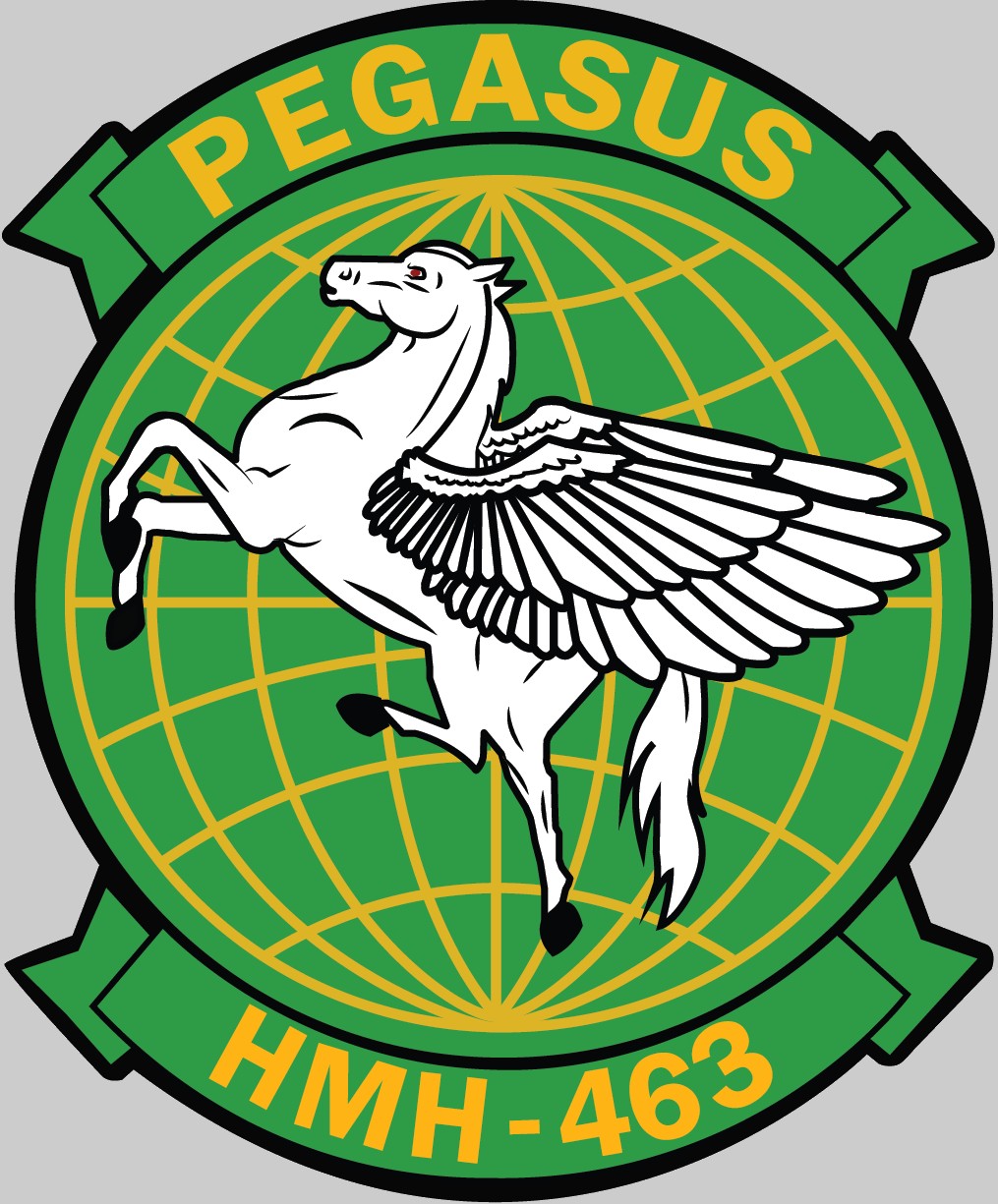 hmh-463 pegasus insignia crest patch badge ch-53e super stallion marine heavy helicopter squadron 02x