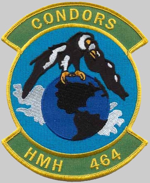 hmh-464 condors insignia crest patch badge marine heavy helicopter squadron usmc 03p