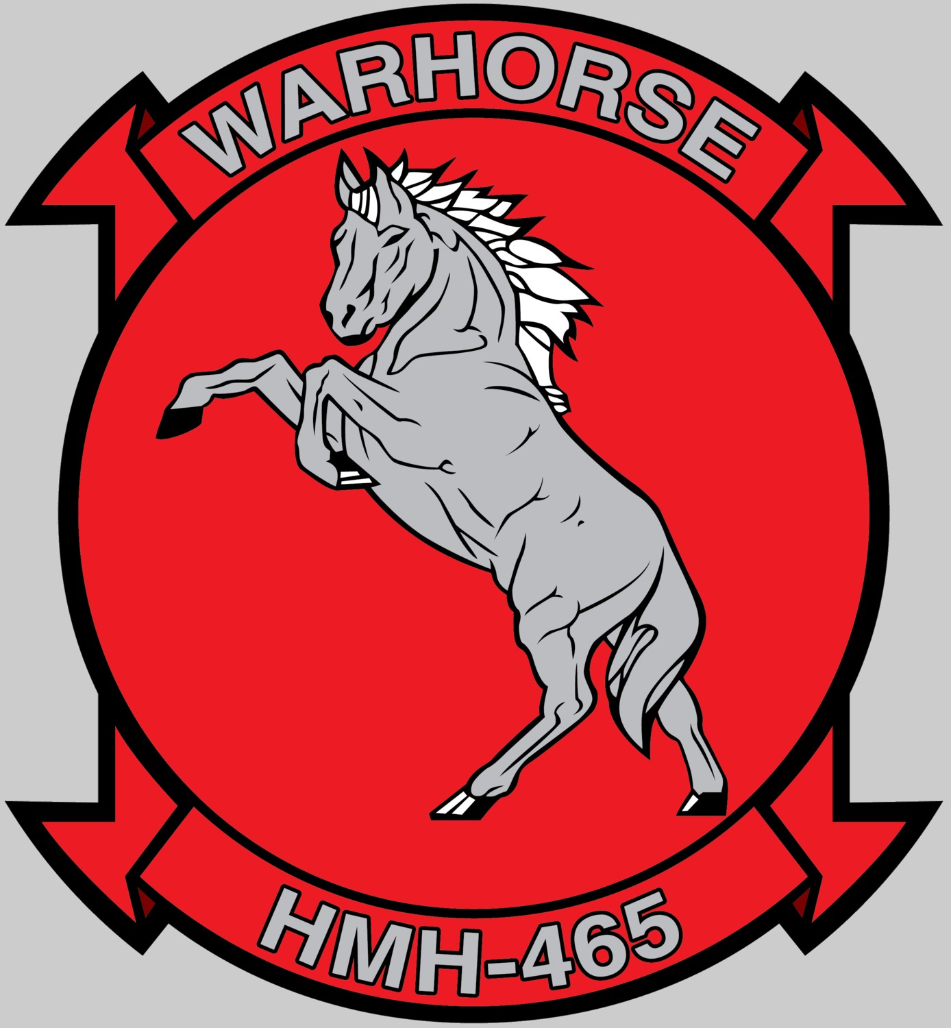 hmh-465 warhorse insignia crest patch badge marine heavy helicopter squadron 02x