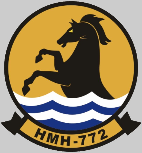 hmh-772 hustlers insignia crest patch badge ch-53e super stallion marine heavy helicopter squadron 02c