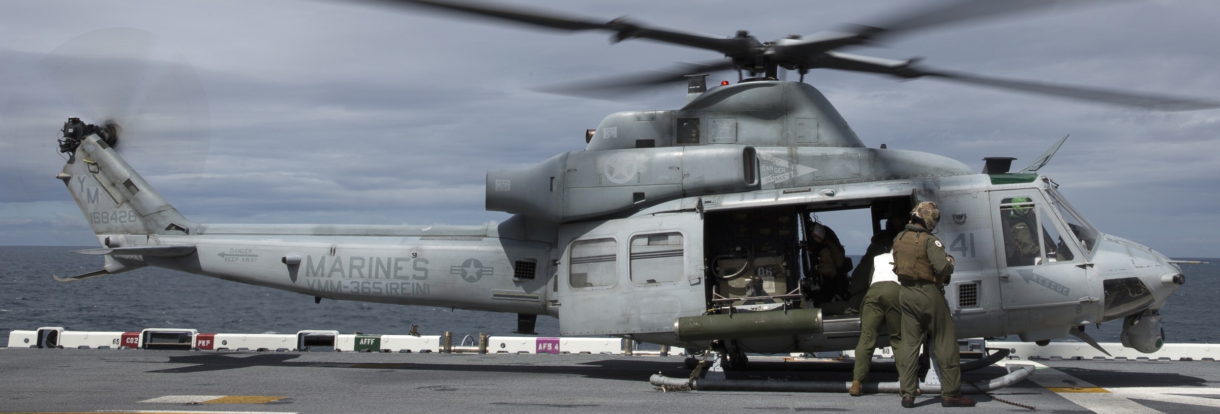 hmla-167 warriors marine light attack helicopter squadron uh-1y venom lhd-5 uss bataan 33