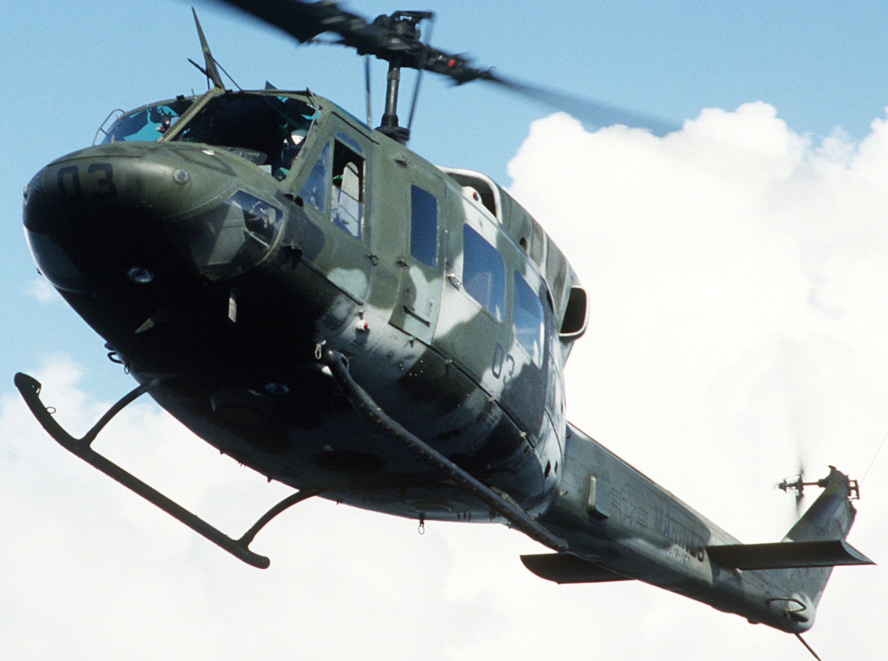 hmla-167 warriors marine light attack helicopter squadron uh-1n huey ocean venture 1988 133