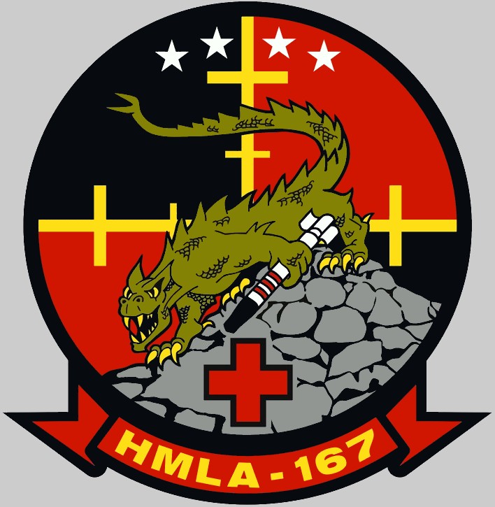 hmla-167 warriors insignia crest patch badge marine light attack helicopter squadron 02x 