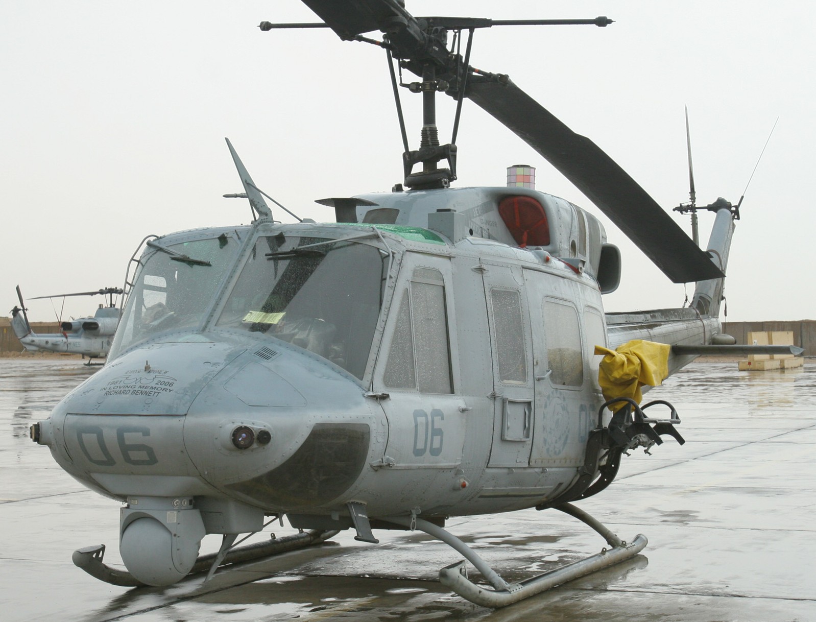 hmla-169 vipers marine light attack helicopter squadron uh-1n twin huey al taqaddum airbase iraq 2006