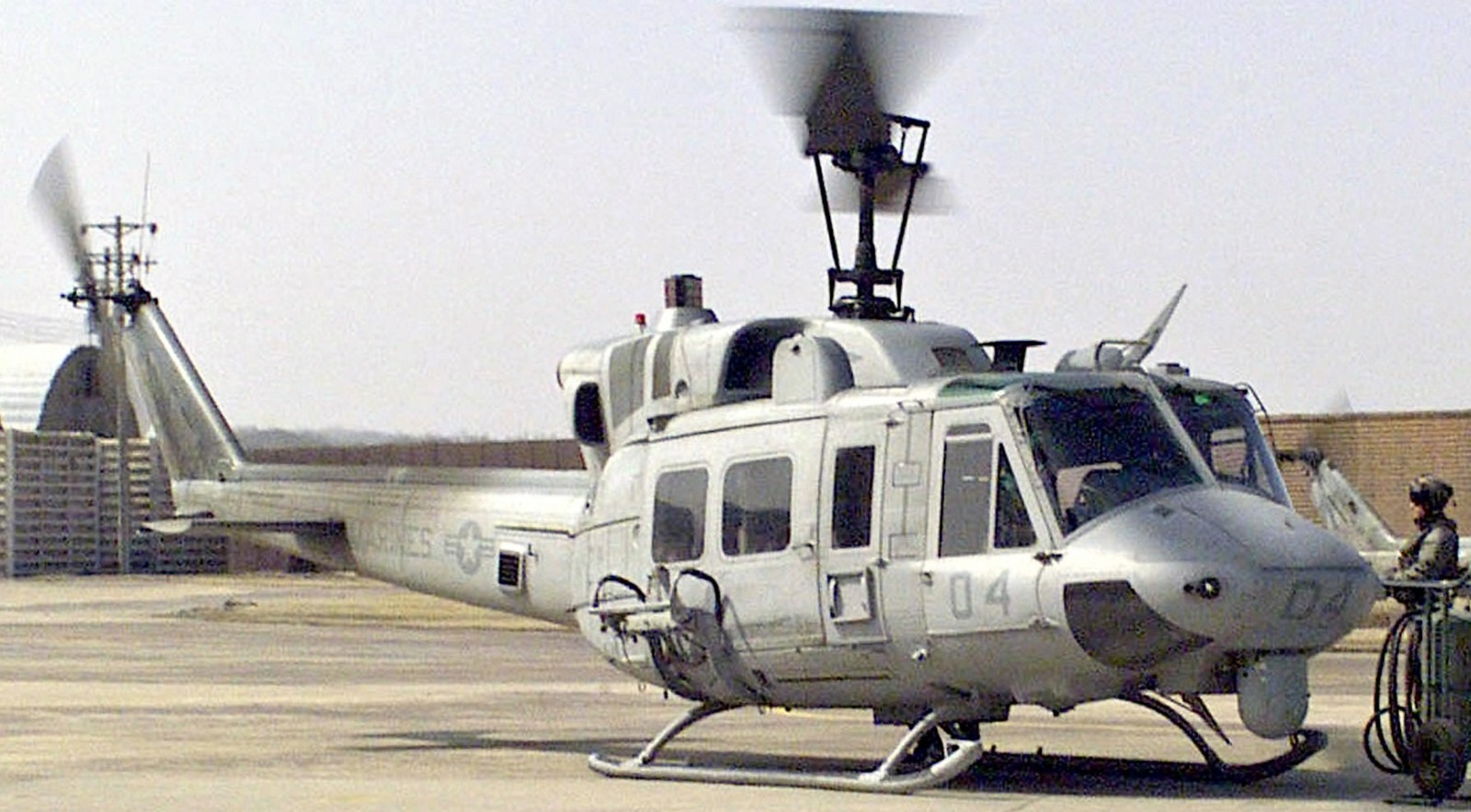 hmla-267 stingers marine light attack helicopter squadron uh-1n twin huey osan airbase korea 02