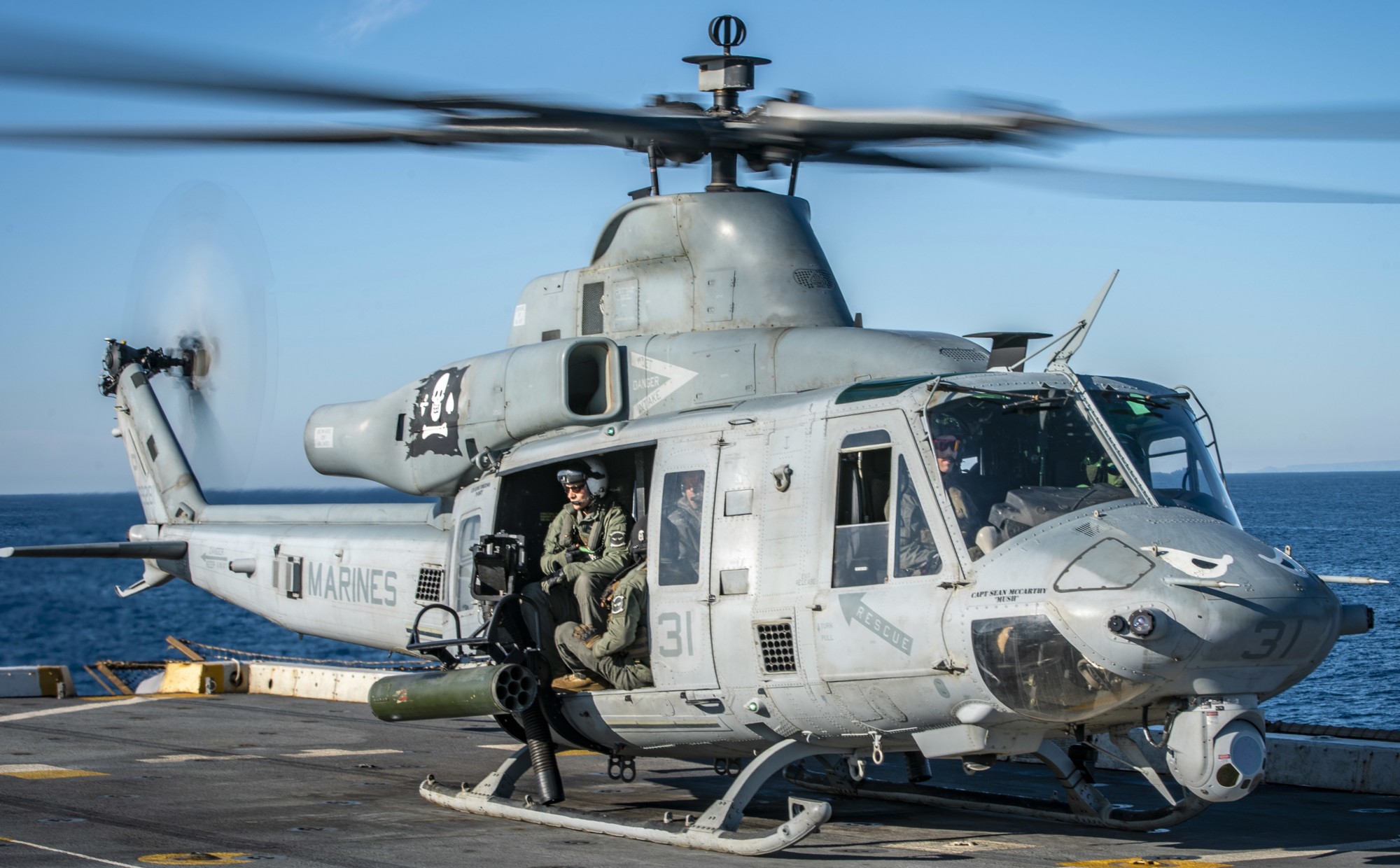 hmla-267 stingers marine light attack helicopter squadron uh-1y venom lpd-26 uss john p. murtha 87