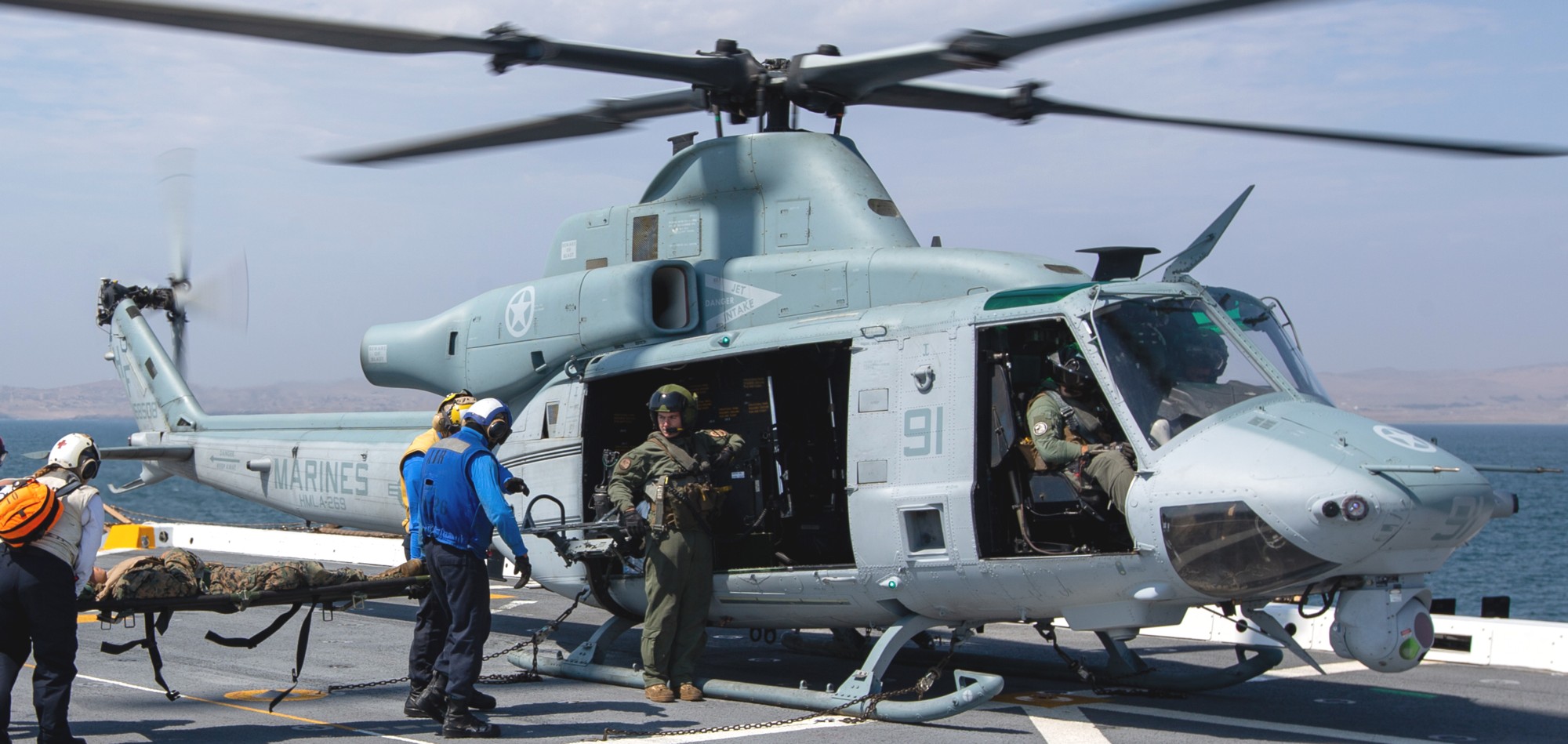 hmla-269 gunrunners marine light attack helicopter squadron uh-1y venom lpd-26 uss john p. murtha unitas 110