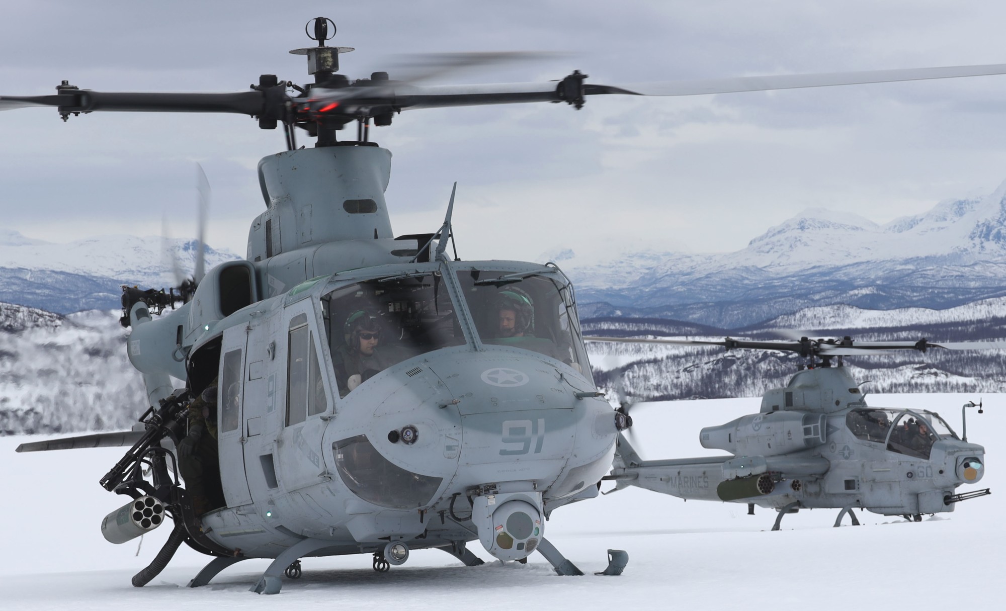 hmla-269 gunrunners marine light attack helicopter squadron uh-1y venom cold response 2022 norway 124