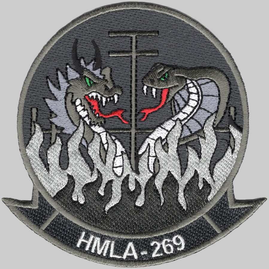 hmla-269 gunrunners insignia crest patch badge marine light attack helicopter squadron 02p