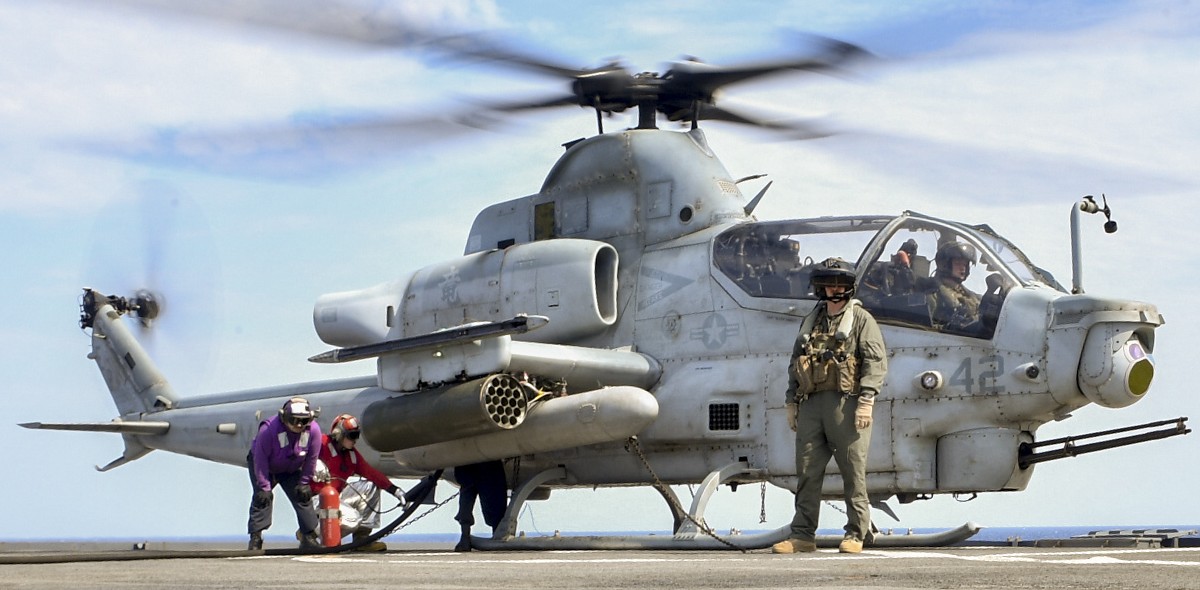 hmla-369 gunfighters marine light attack helicopter squadron ah-1z viper uss germantown 50