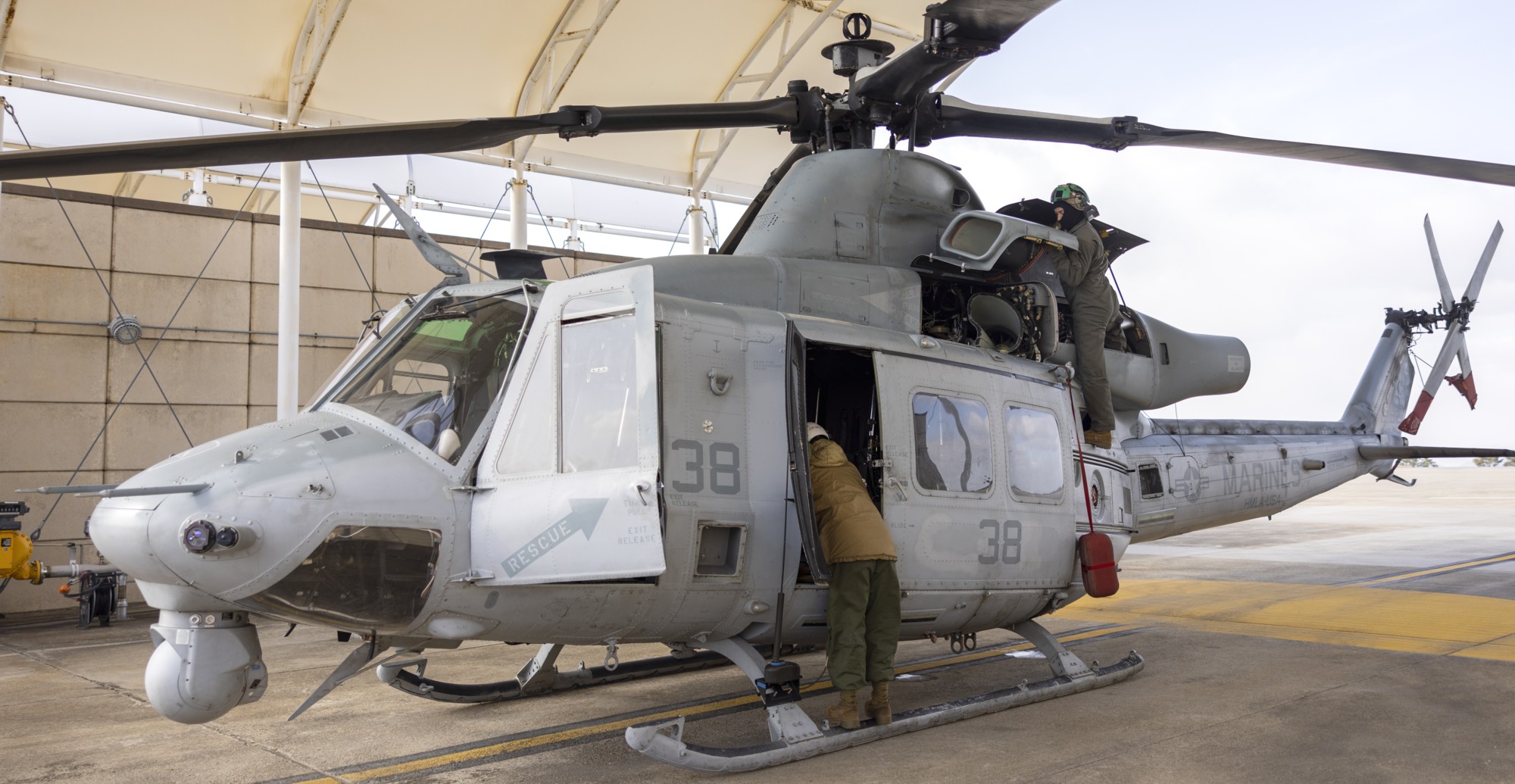 hmla-369 gunfighters marine light attack helicopter squadron uh-1y venom kunsan airbase korea 103