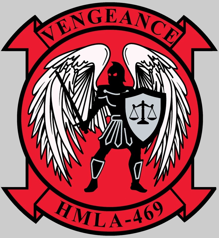 hmla-469 vengenace insignia crest patch badge marine light attack helicopter squadron 02c