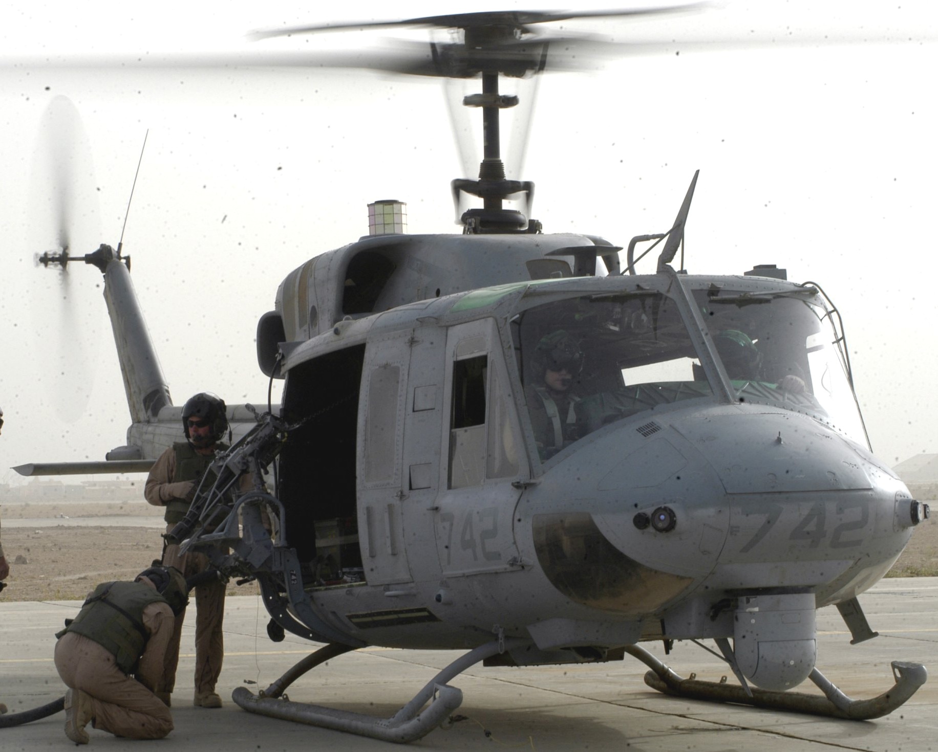 hmla-775 coyotes marine light attack helicopter squadron uh-1n twin huey al taqaddum iraq 2004