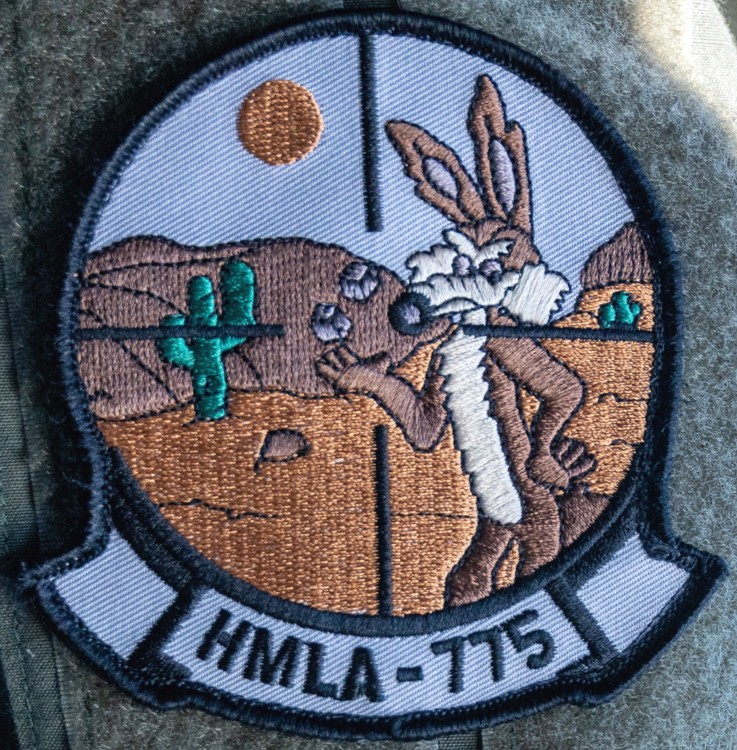 hmla-775 coyotes insignia crest patch badge marine light attack helicopter squadron 03p