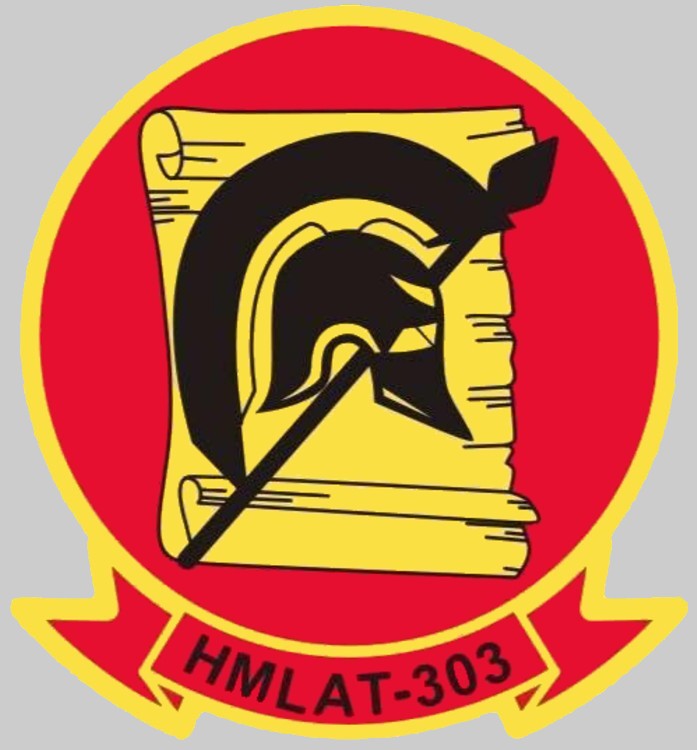 hmlat-303 atlas insignia crest patch badge marine light attack helicopter training squadron 02c