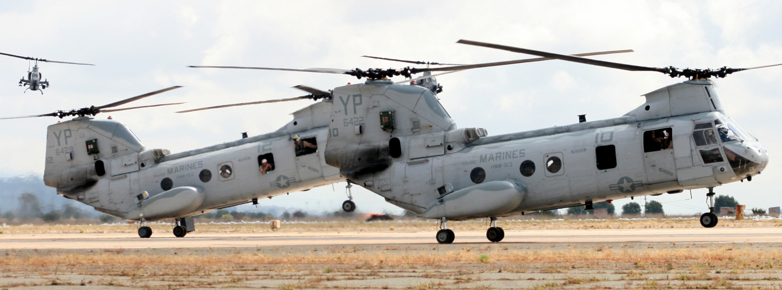 hmm-163 evil eyes marine medium helicopter squadron ch-46e sea knight usmc mcas miramar california 08