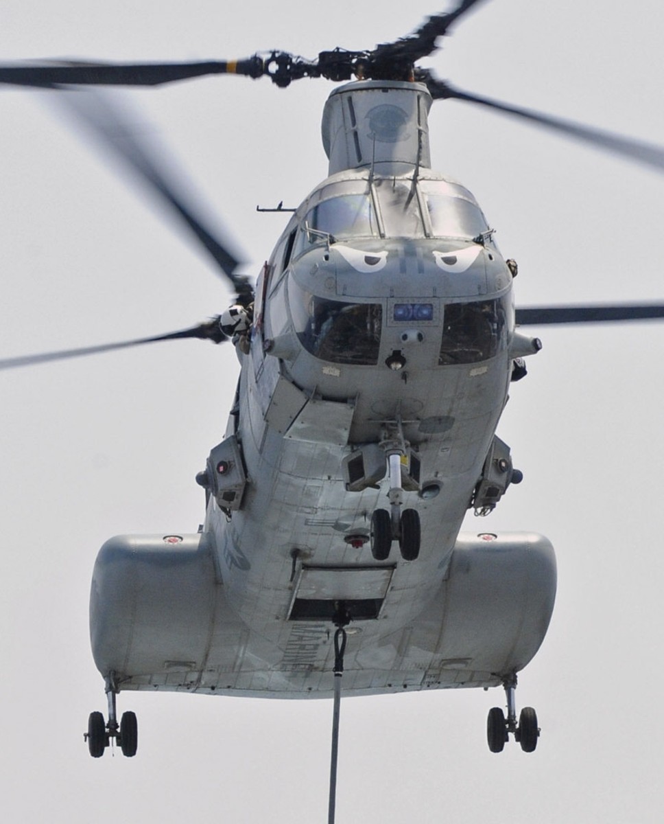 hmm-163 evil eyes marine medium helicopter squadron ch-46e sea knight usmc 36