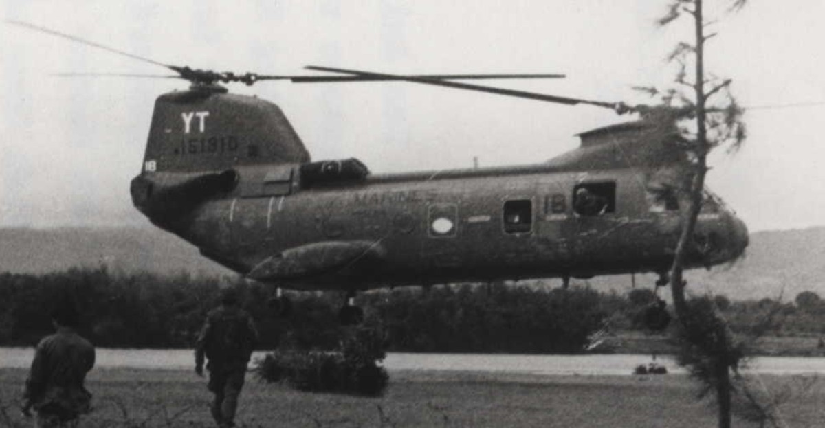 hmm-164 knightriders ch-46d sea knight marine medium helicopter squadron usmc vietnam war 1969 14