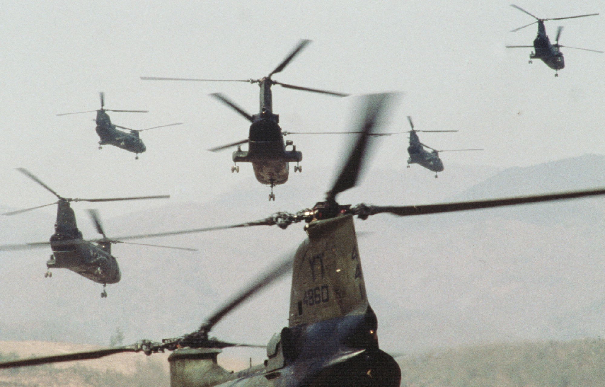 hmm-164 knightriders ch-46e sea knight marine medium helicopter squadron usmc exercise team spirit korea 1988 19