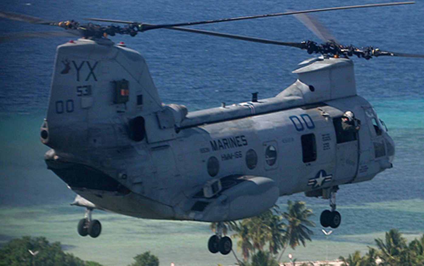 hmm-166 sea elk ch-46e sea knight marine medium helicopter squadron usmc 19