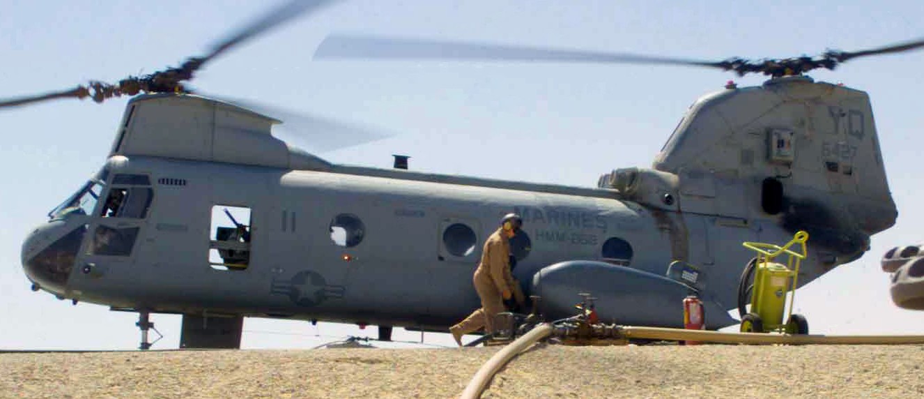 hmm-268 red dragons ch-46e sea knight marine medium helicopter squadron usmc ali al salem airbase kuwait 08