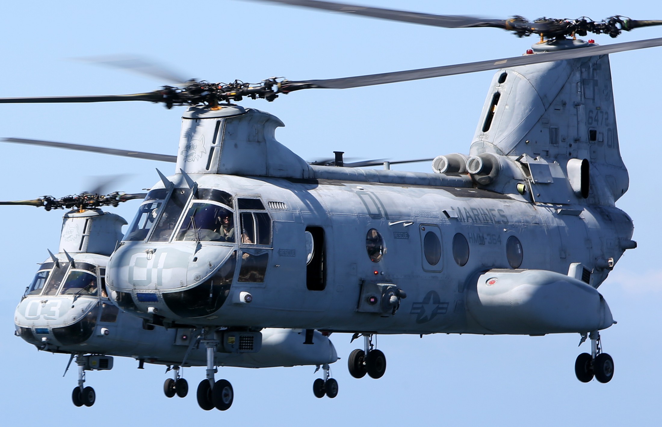 hmm-364 purple foxes ch-46e sea knight marine medium helicopter squadron fly the barn california 78