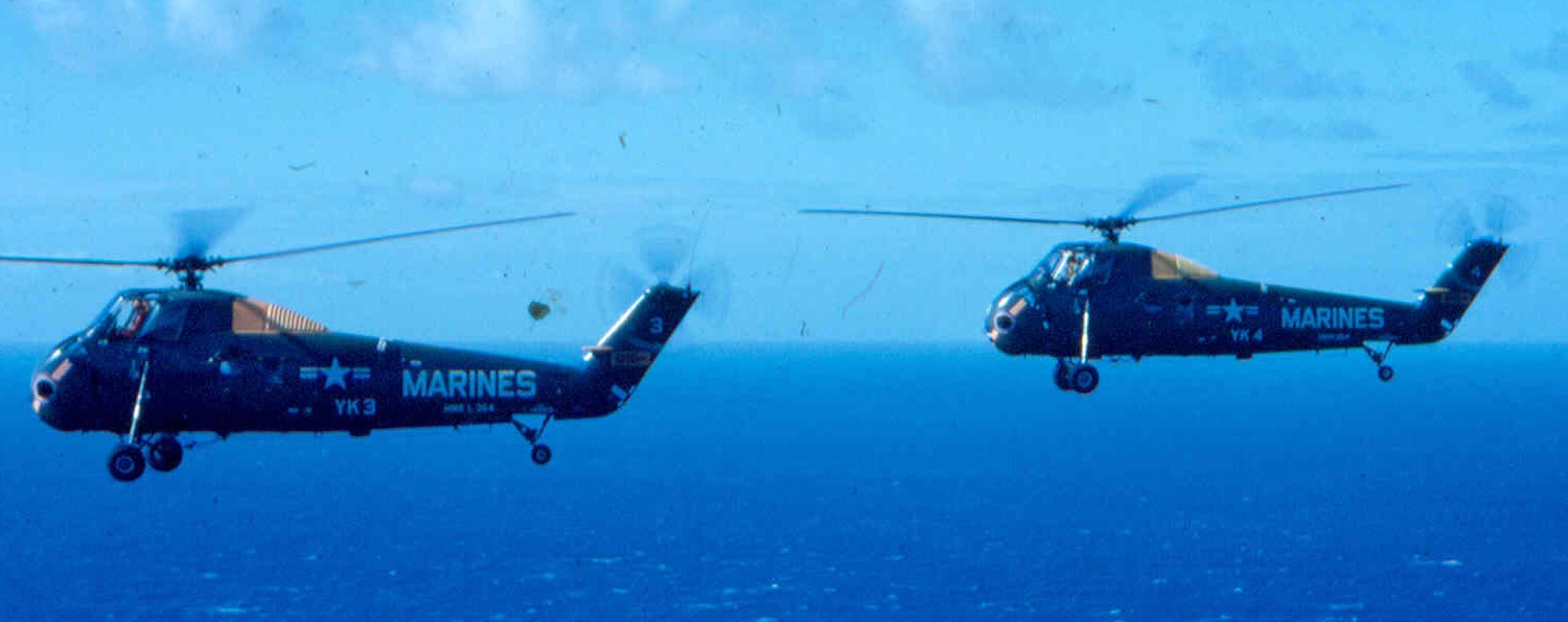 hmm-364 purple foxes uh-34 seahorse marine medium helicopter squadron usmc hus-1 110