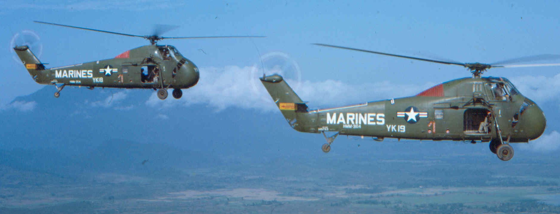 hmm-364 purple foxes uh-34 seahorse marine medium helicopter squadron usmc vietnam 1964