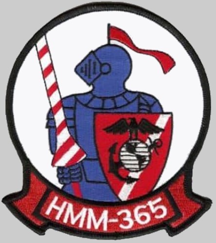 hmm-365 blue knights insignia crest patch badge ch-46e sea knight marine medium helicopter squadron usmc 02x