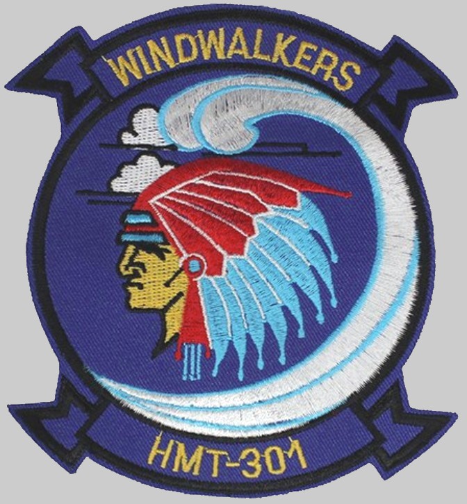 hmt-301 windwalkers insignia crest patch badge marine helicopter training squadron 02x