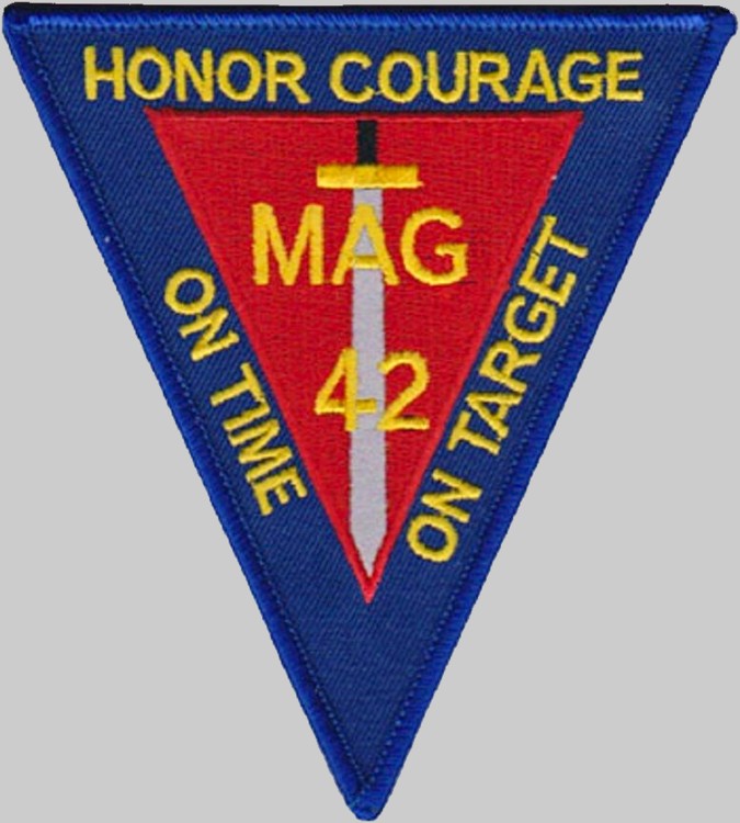 marine aircraft group mag-42 insignia crest patch badge usmc